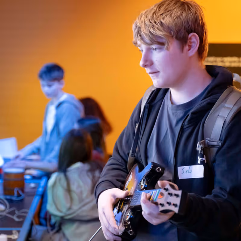 An MVA student learning at home